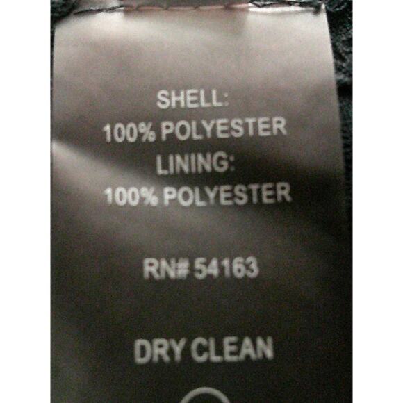 Tommy Hilfiger Womens Black Floral Sleeveless Midi Hi-Low A-Line Dress Size 14 - Picture 8 of 9